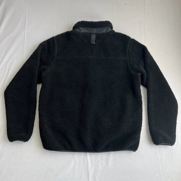 Legends Sherpa Jacket Mens Large Black Full Zip Fleece‎ Outdoors Elbow Patch - Picture 11 of 12